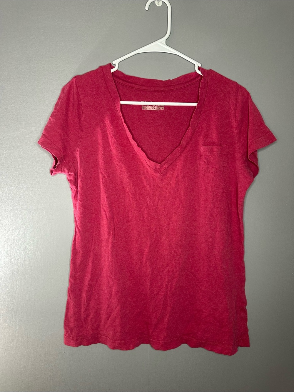 Mossimo supply co Women’s V-Neck Short Sleeve boyfriend Tee - Pink